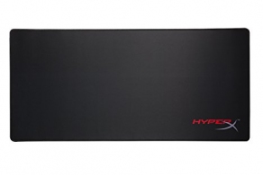 HYPERX FURY S Gaming Mouse Pad Extra Large from Kingston, Natural Rubber, Size 900mm x 420mm x 3.5 mm, Seamless, Stitched edges, Densely woven surface for accurate optical tracking, Compatible with optical or laser mice, Black thumbnav 1