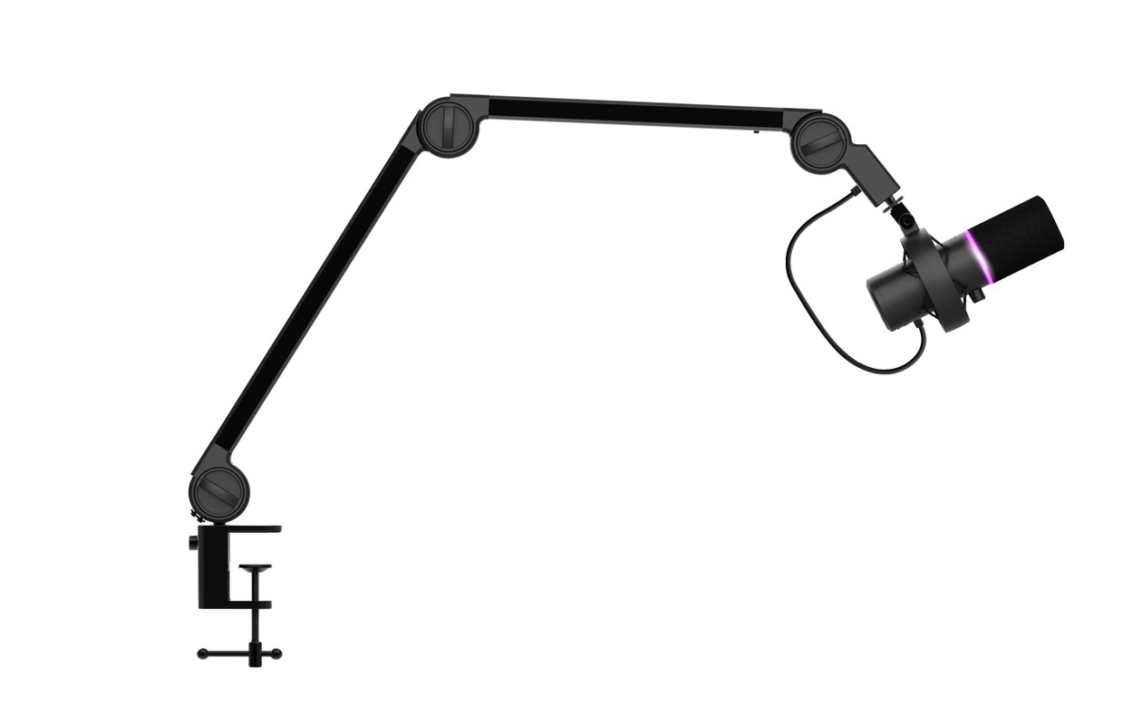 Microfon de studio profesional pe suport Trust GXT 255+ ONYX / USB / Black photo 4