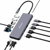 Hub Multiport 14-in-1 Verbatim USB-C Pro CMH-14 thumbnav 1