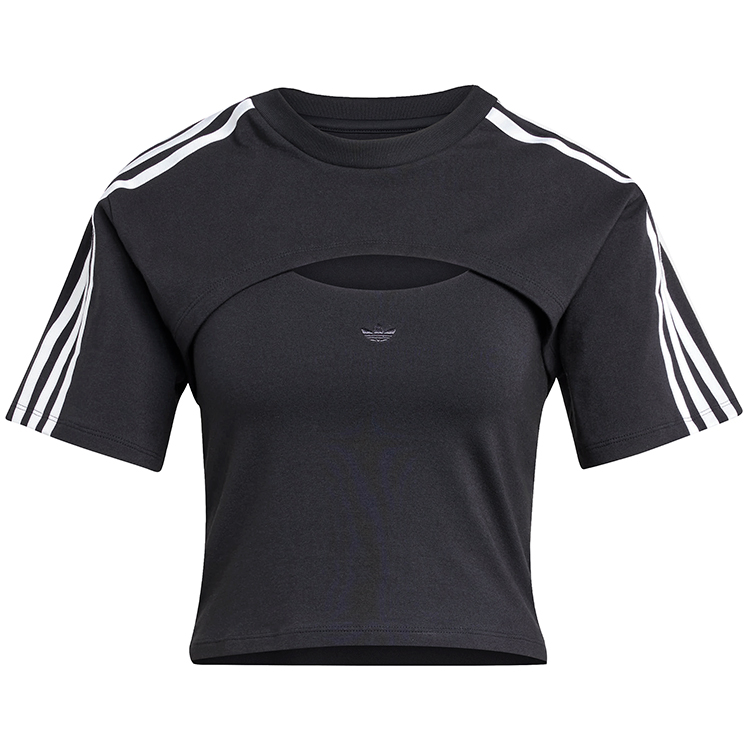 Футболка Adidas CUT-OUT TEE XXS Черный Женский photo 1