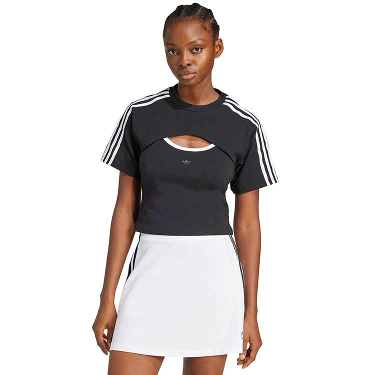 Футболка Adidas CUT-OUT TEE XXS Черный Женский photo 2