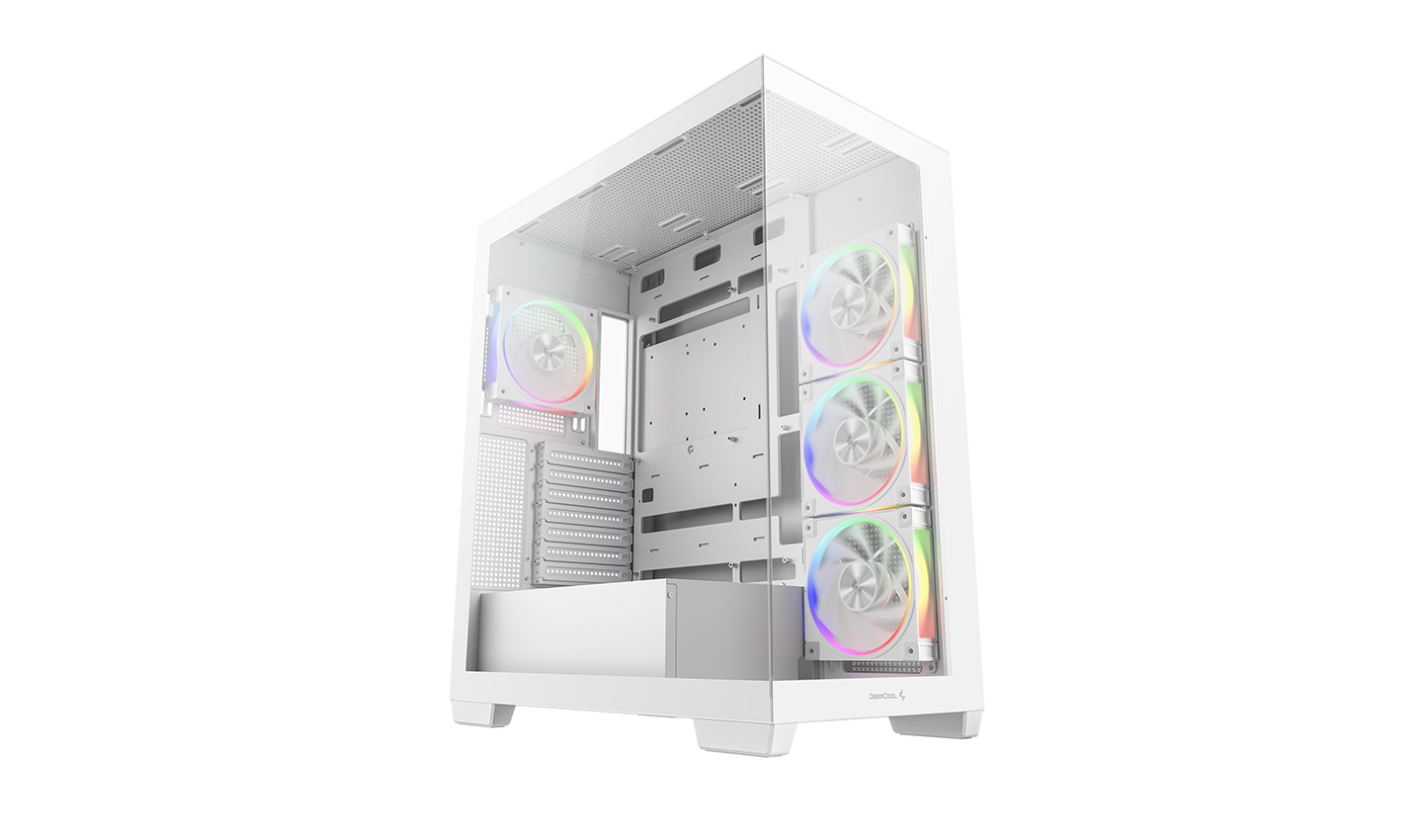 Корпус DEEPCOOL CG580 4F V2 WH/ w/oPSU / Side-Window / ATX / White photo 1