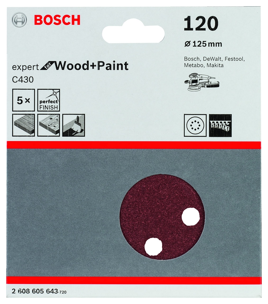 Hartie de slefuit Bosch 2608605643 photo 2