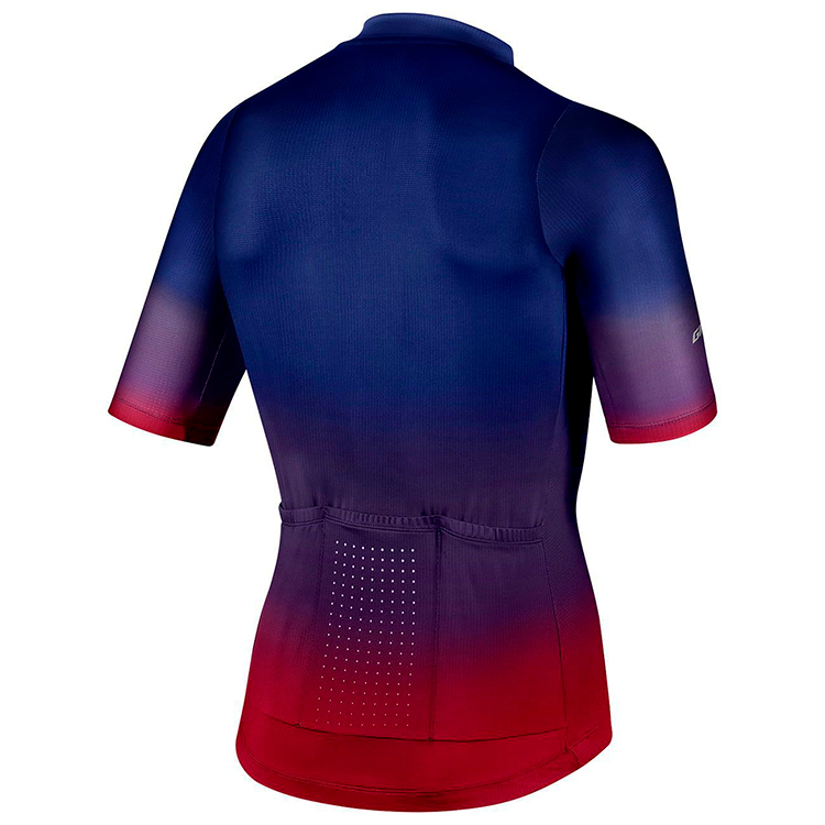 Tricou pentru ciclism Giant PODIUM SS JERSEY SAPPHIRE/GRENADINE M/Albastru-rosu photo 2