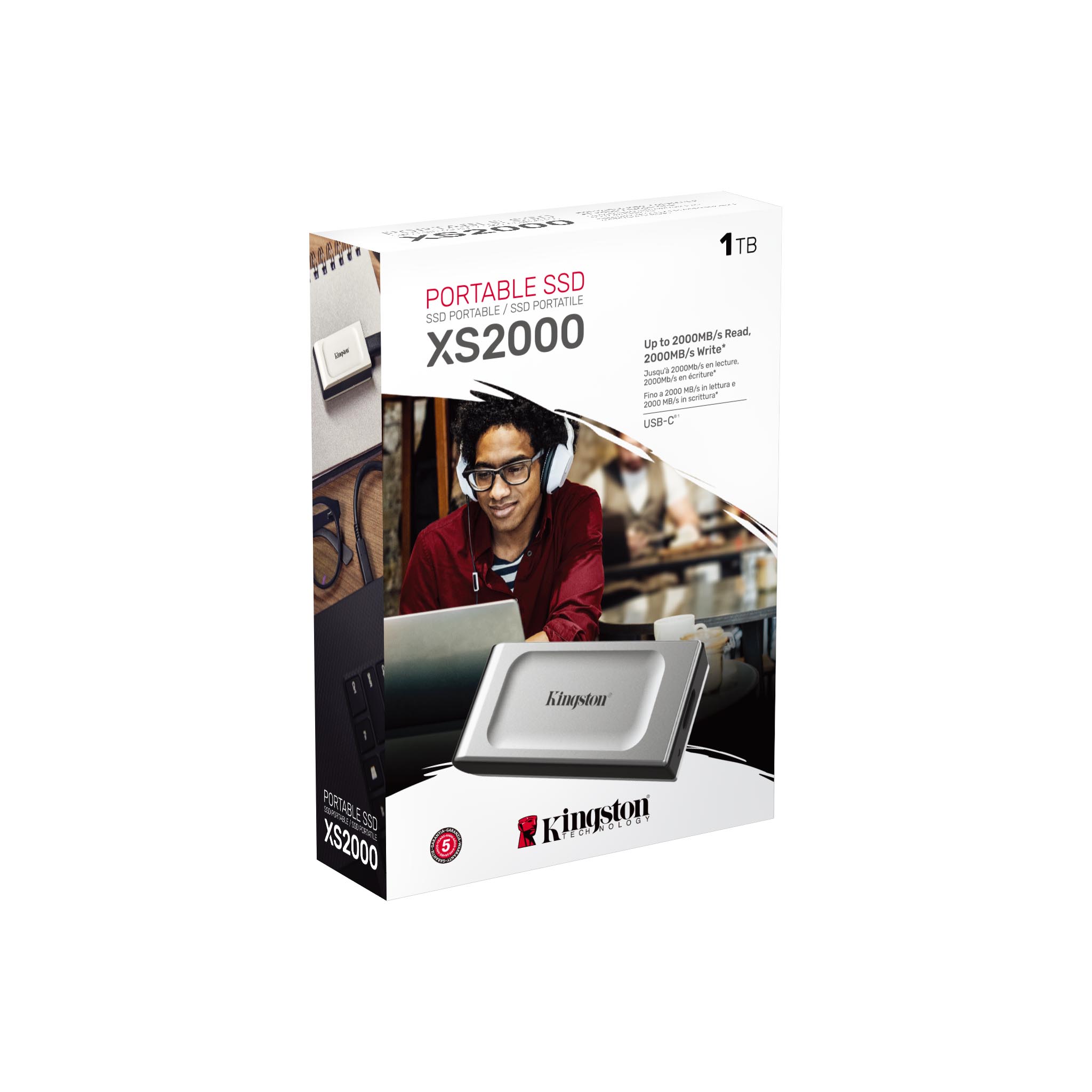 SSD extern portabil Kingston XS2000, 1TB, USB Type-C 3.2 Gen 2x2 photo 4