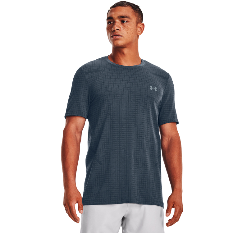 Футболка мужская Under Armour UA Seamless Grid SS 3XL Серый photo 2