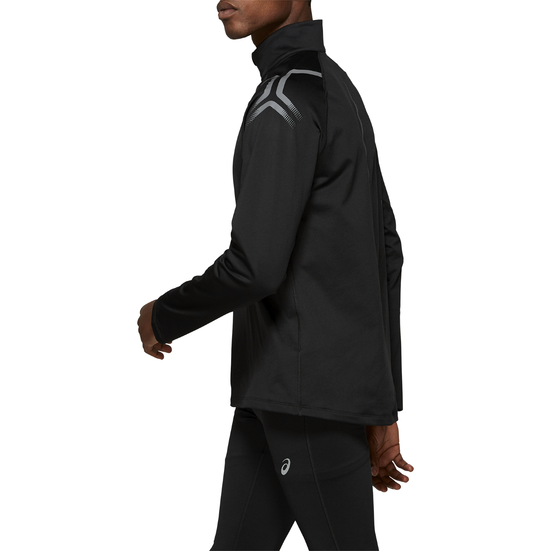 Tricou bărbătesc Asics ICON WINTER LS 1/2 ZIP TOP 2XL Negru photo 3