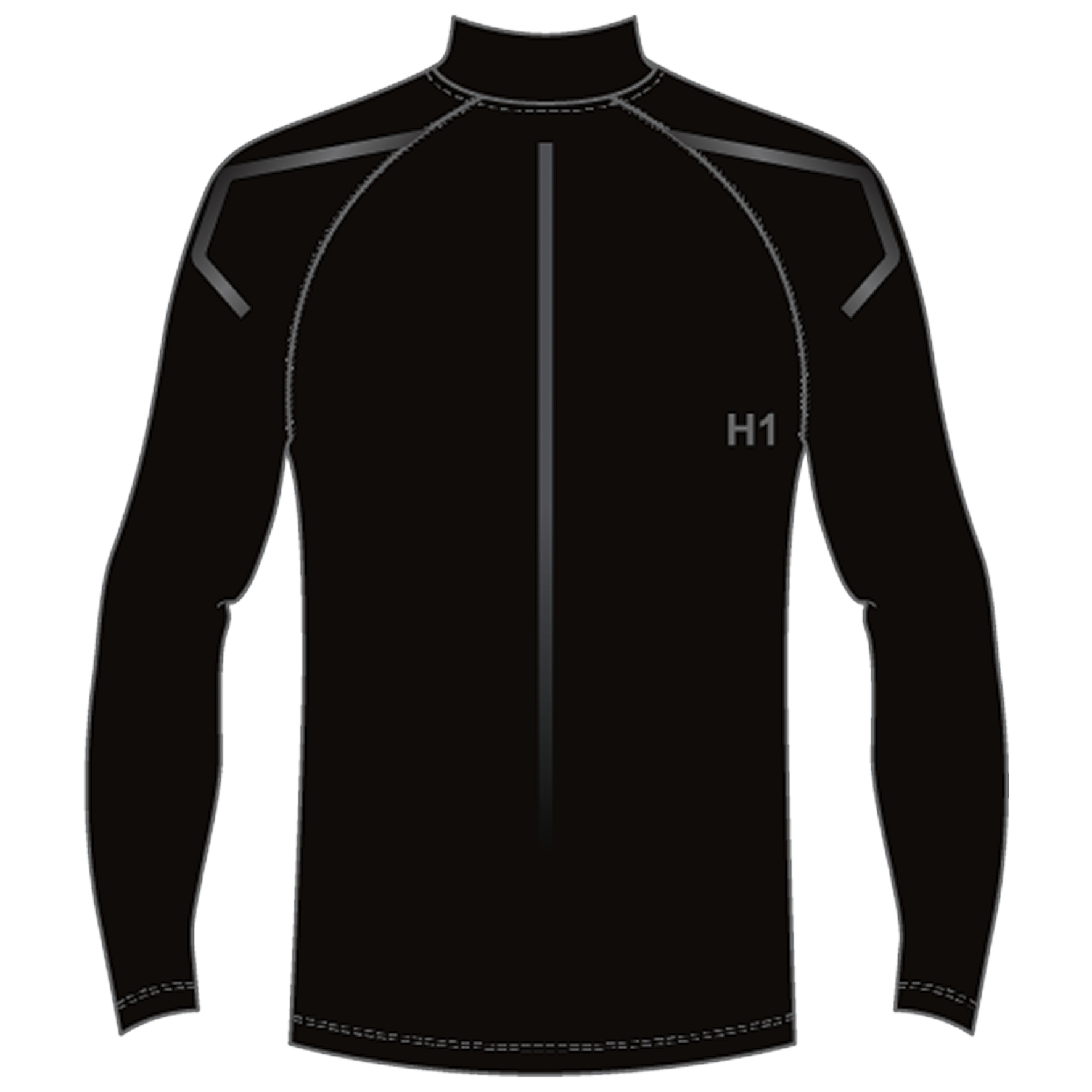 Tricou bărbătesc Asics ICON WINTER LS 1/2 ZIP TOP 2XL Negru photo 4