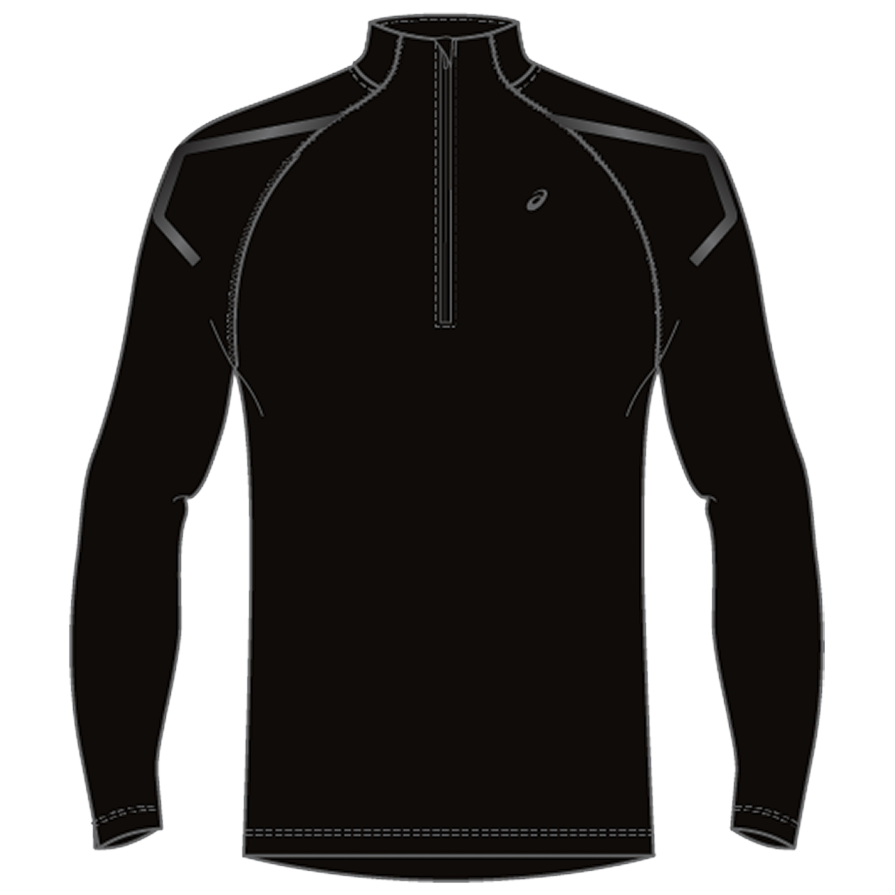 Tricou bărbătesc Asics ICON WINTER LS 1/2 ZIP TOP 2XL Negru photo 7