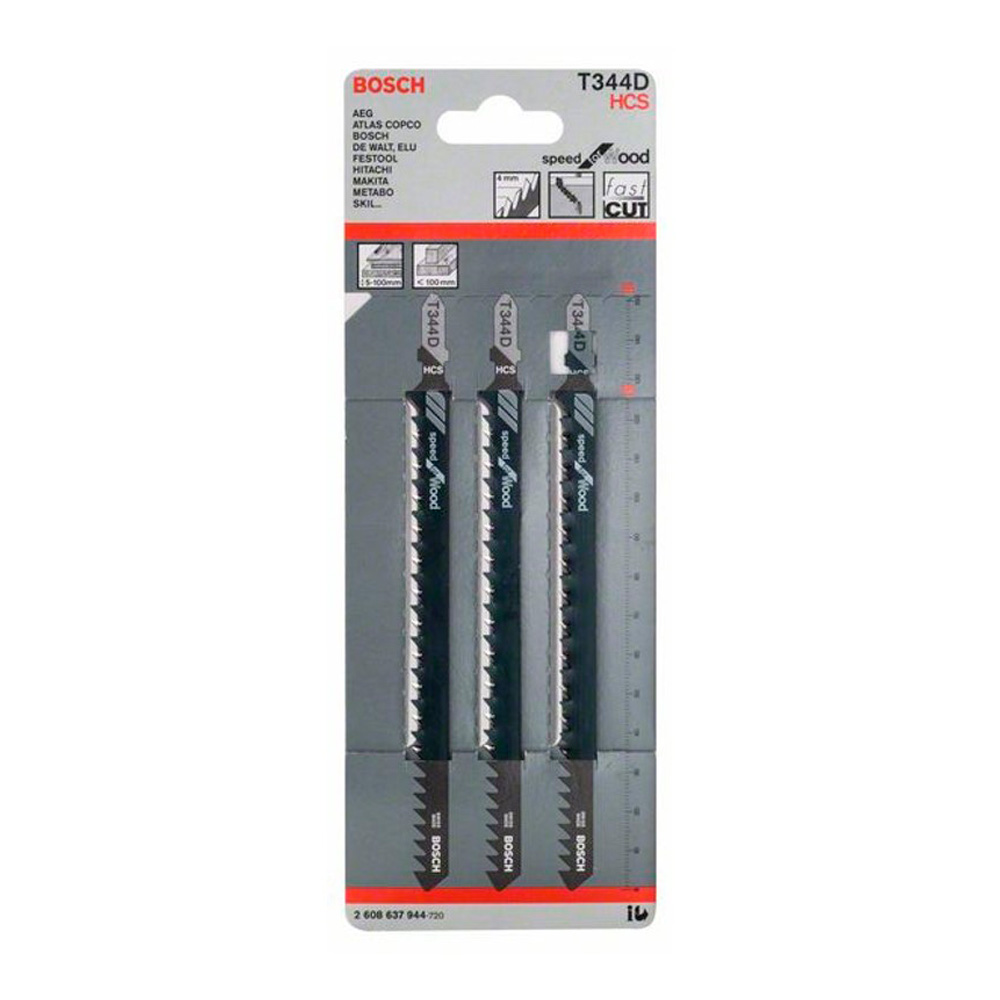 Набор пилок для лобзика Bosch 2608637944 photo 1