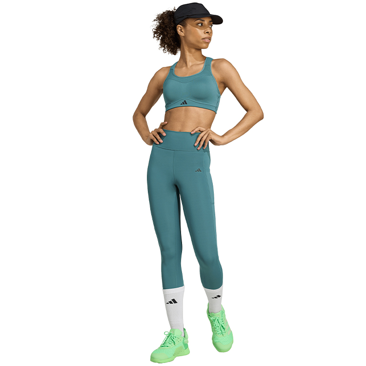 Bra sportive Adidas TLRDIM HS BRA S Verde Femei photo 4