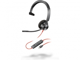 Casti Poly Blackwire 3310 / USB-C / Black thumbnav 1