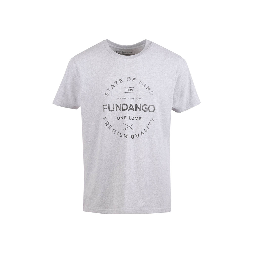Tricou bărbătesc Fundango Basic T Logo 2 S Gri photo 1
