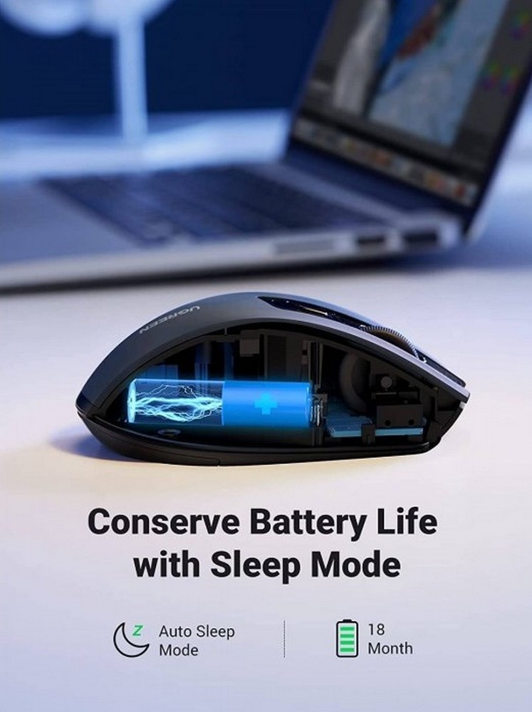 Mouse fara fir UGREEN MU006 Negru / Optic / Negru photo 5