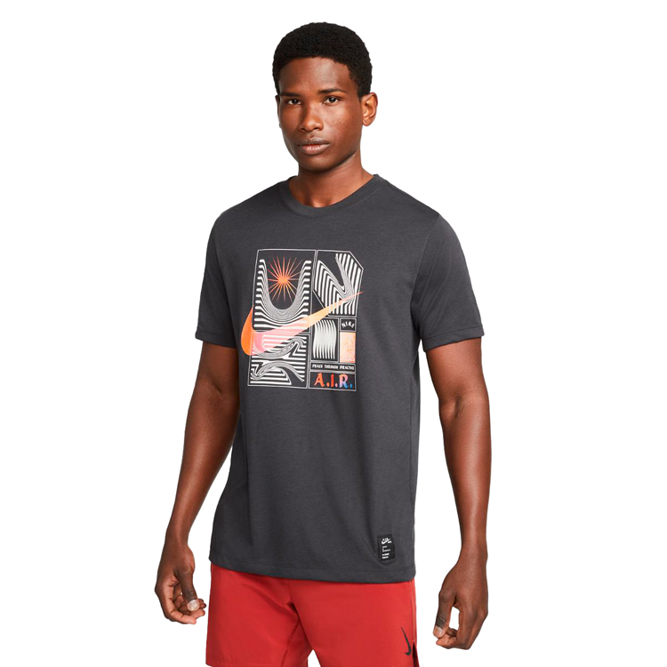 Футболка мужская Nike M NK DF TEE DB YOGA S Серый photo 1 Футболка мужская Nike M NK DF TEE DB YOGA S Серый photo 1