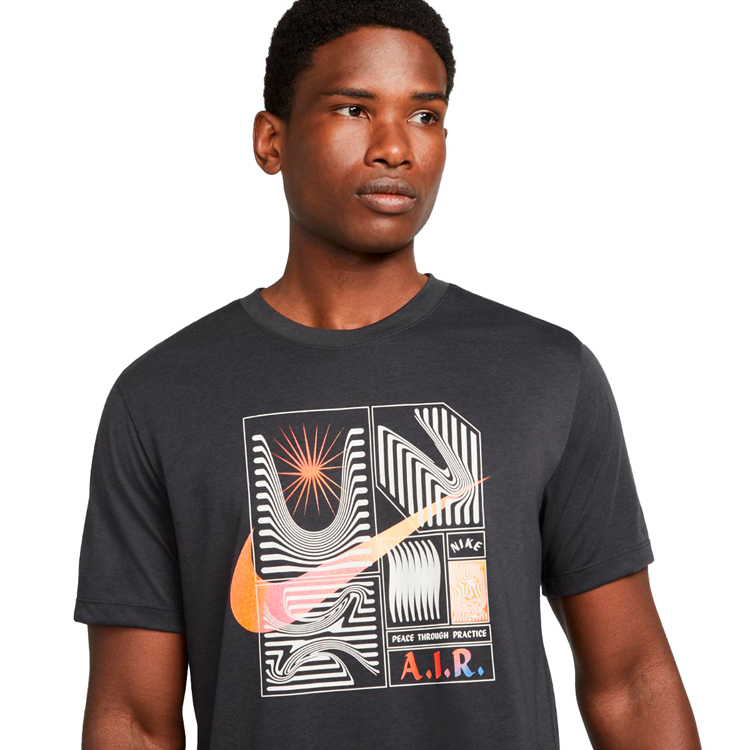 Футболка мужская Nike M NK DF TEE DB YOGA S Серый photo 3