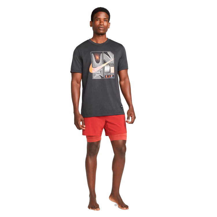 Футболка мужская Nike M NK DF TEE DB YOGA S Серый photo 4