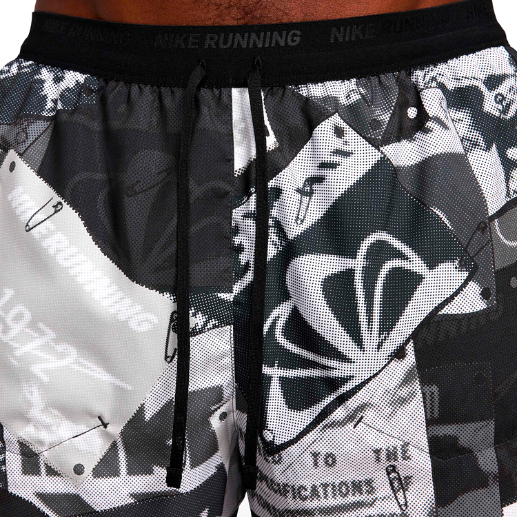 Sorti de bărbați Nike M NK DF RUN ENRGY STRDE 5BF XXL Negru-alb photo 2