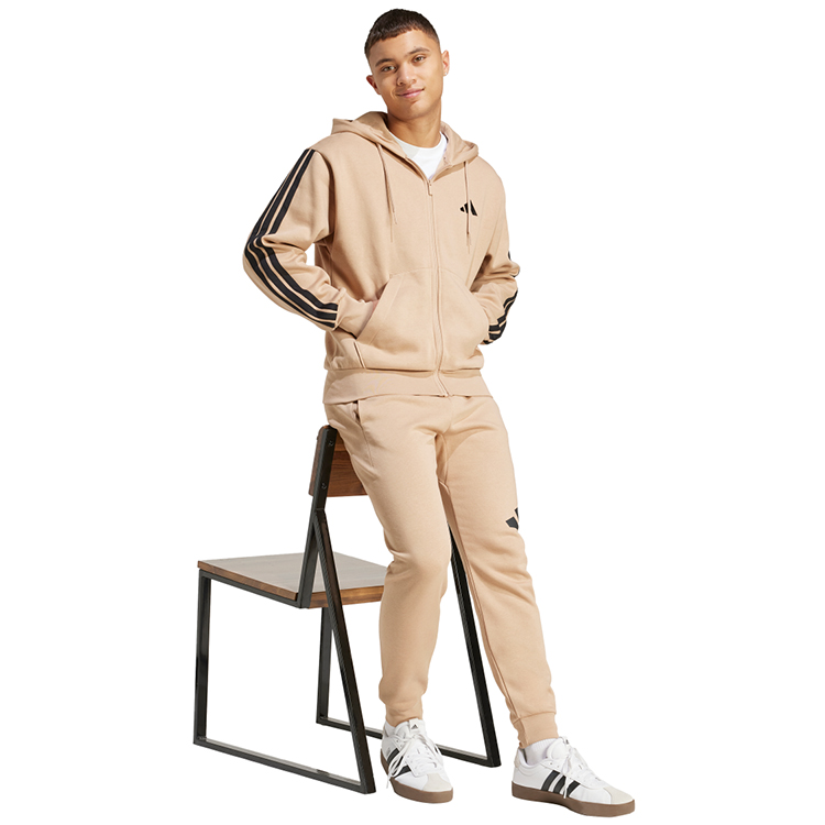 Hanorac pt bărbați Adidas M 3S FL FZ HD S Maro photo 3