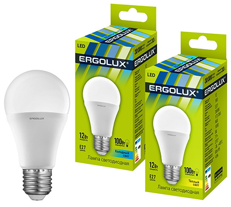 Bec LED Ergolux LED A60 12W E27 4500K photo 1 Bec LED Ergolux LED A60 12W E27 4500K photo 1