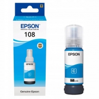Epson 108 EcoTank Cyan ink bottle 70ml, 7200p. for EcoTank L8050 & L18050. thumbnav 1