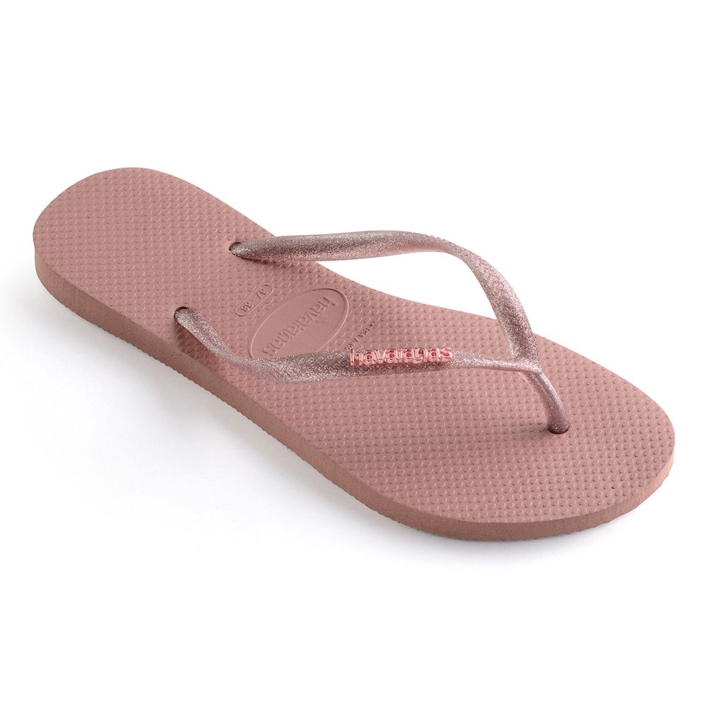 Slapi Havaianas SLIM LOGO pt Femei / 35/36 / Roz photo 2