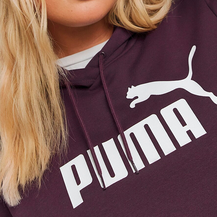 Hanorac Puma ESS Logo Hoodie FL XS Bordo Femei photo 5