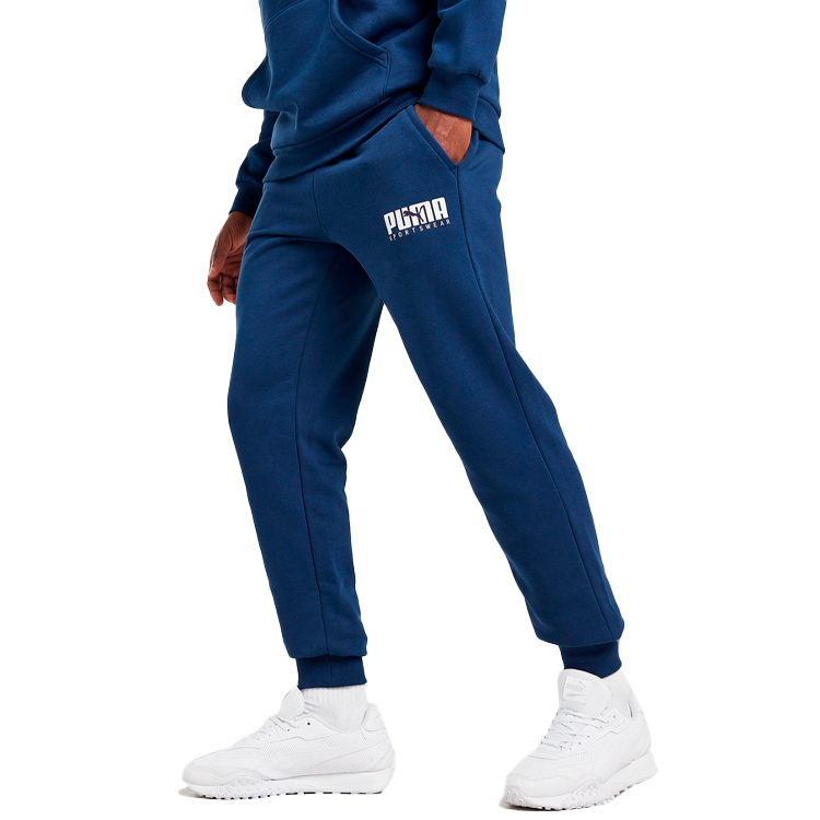 Pantaloni Puma Key Graphic Pants FL S Albastru Barbati photo 2