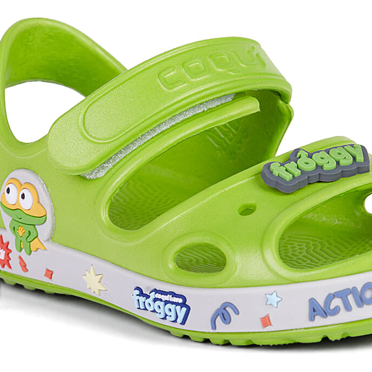Sandale COQUI Sandal YOGI + Amulet / cm / Verde-gri photo 5