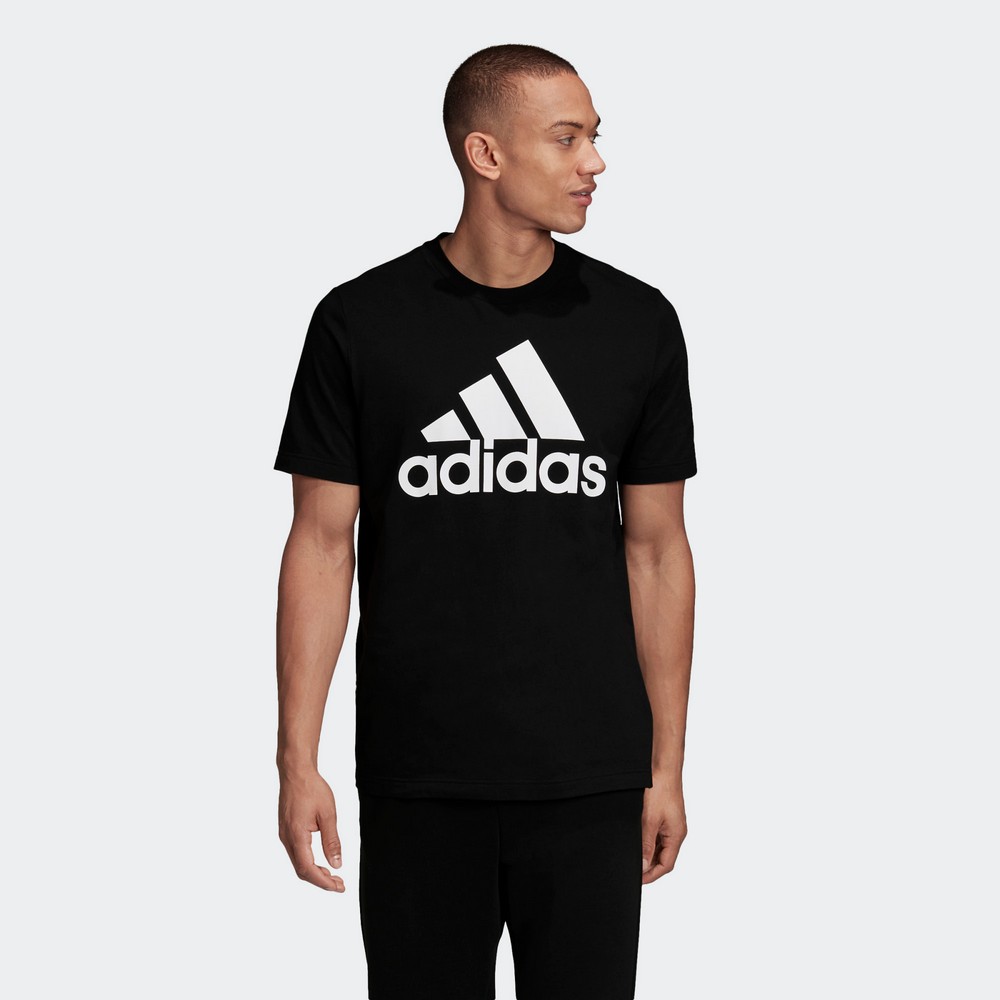 Tricou bărbătesc Adidas MH BOS Tee S Negru photo 2