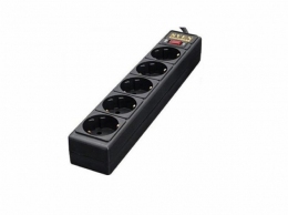 Surge Protector SVEN Optima Base, 5 Sockets, 1.8m, Black thumbnav 1