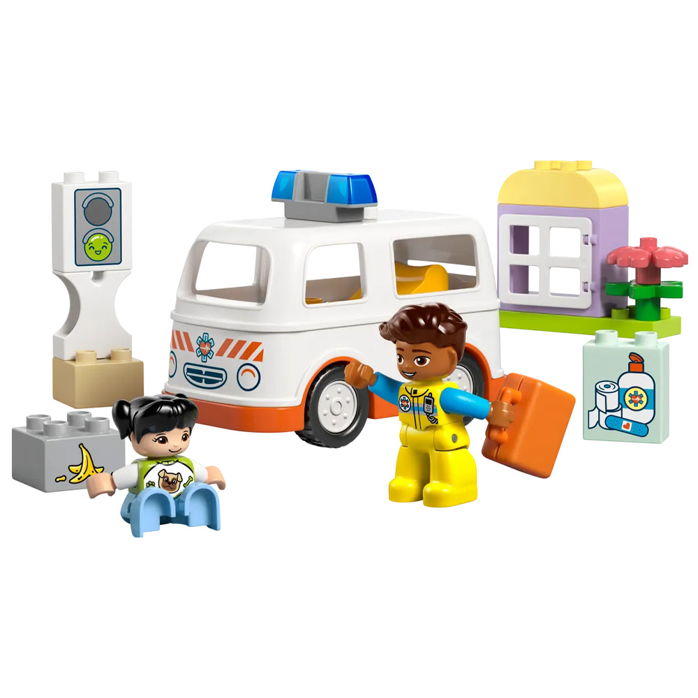 Constructor Lego Duplo Ambulance & Driver 10447 de la 2+ ani photo 3