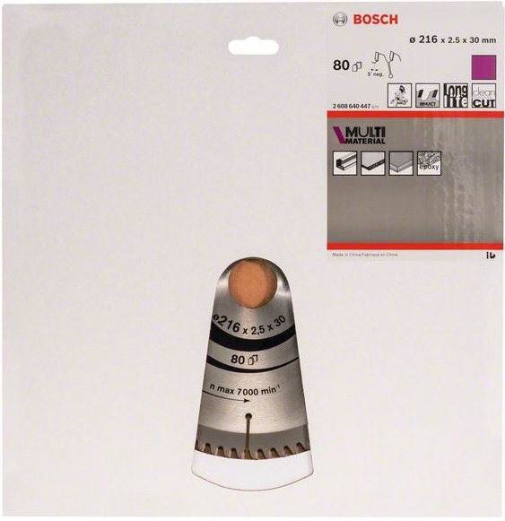 Пильный диск Bosch 216x30-80, 2608640447 photo 2