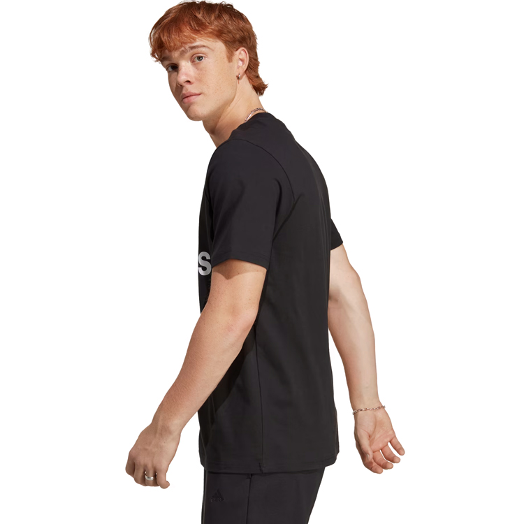 Tricou bărbătesc Adidas M BL SJ T S Negru photo 4