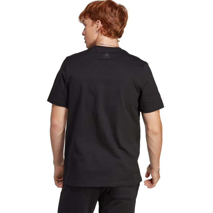 Tricou bărbătesc Adidas M BL SJ T S Negru photo 5