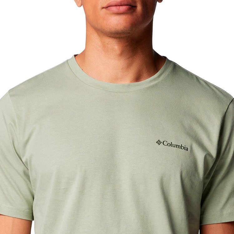 Tricou bărbătesc Columbia Rapid Ridge Back Graphic Tee II S Verde photo 2