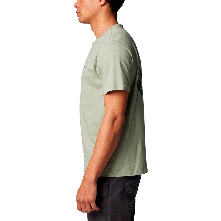 Tricou bărbătesc Columbia Rapid Ridge Back Graphic Tee II S Verde photo 3