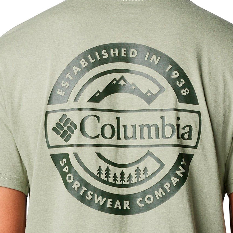 Tricou bărbătesc Columbia Rapid Ridge Back Graphic Tee II S Verde photo 4