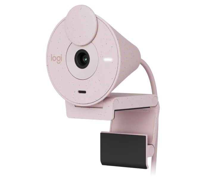 Camera Web Logitech Brio 300 / 1080p / auto light correction / noise-reducing mic / USB-C / Rose photo 1