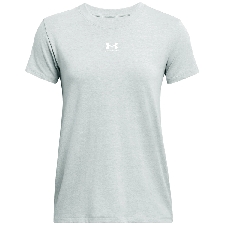 Tricou Under Armour UA Rival Core SS L Verde Femei photo 1