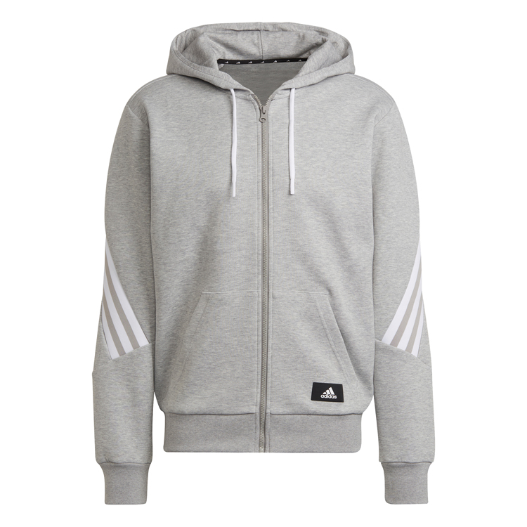 Hanorac pt bărbați Adidas M FI 3S FZ S Gri photo 1 Hanorac pt bărbați Adidas M FI 3S FZ S Gri photo 1