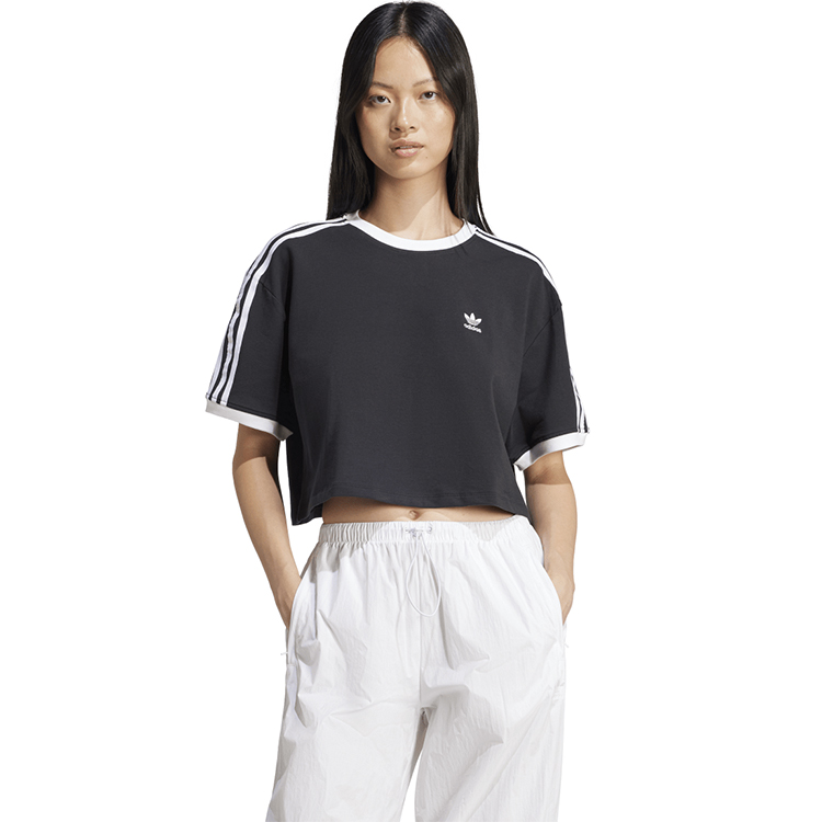 Tricou Adidas 3S LOOSE CROP T XXS Negru Femei photo 3