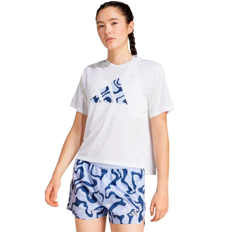 Tricou Adidas RUN IT BL TEE W / Femei / M / Alb photo 2