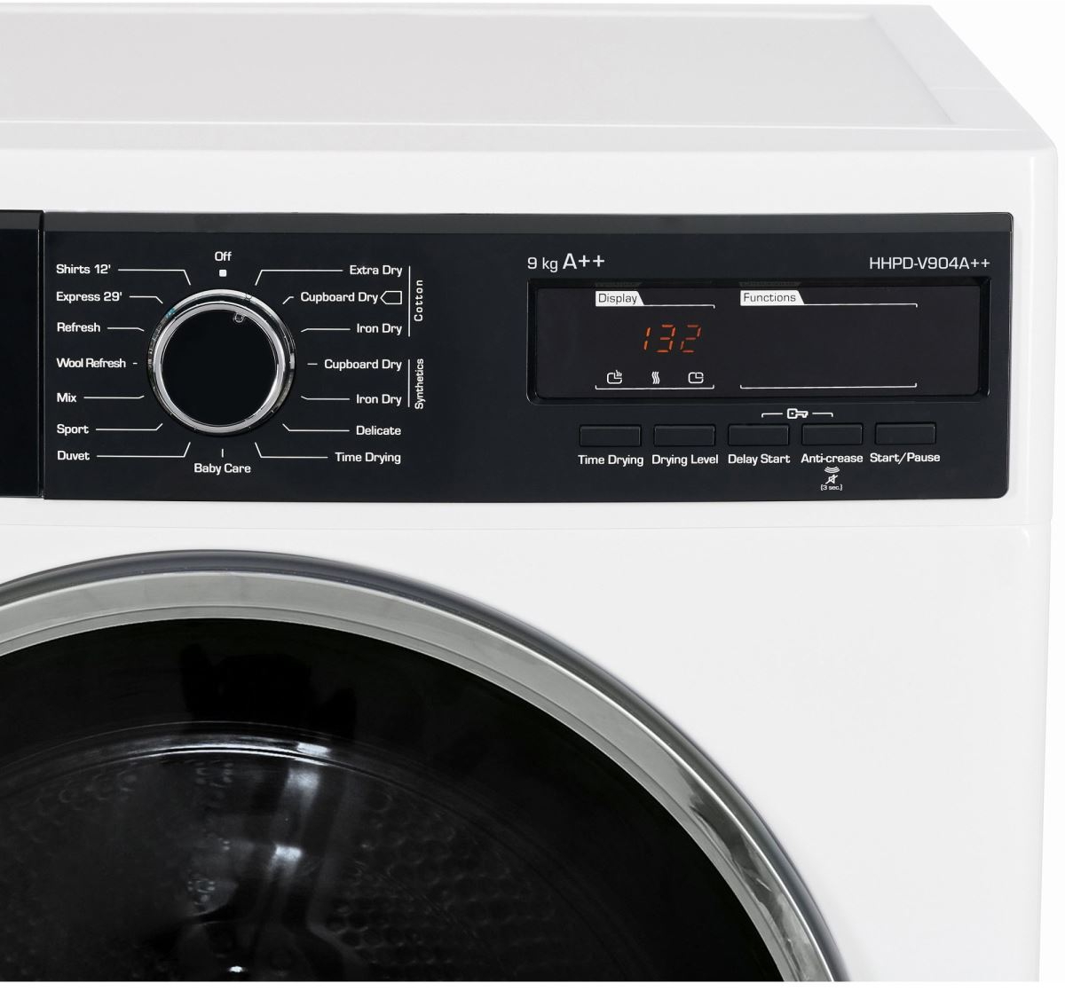 Сушильная машина Heinner HHPDV904A++ / 9 кг / A++ / Белый photo 4