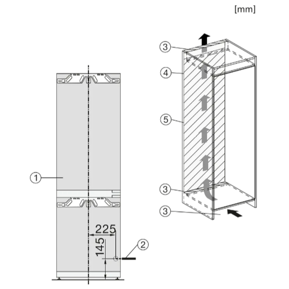 Frigider cu doua usi Miele KFN 7734 E / 253 l / 177 cm / E / Alb photo 5