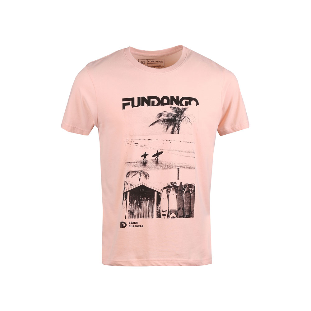 Tricou bărbătesc Fundango Basic T Logo 6 S Roz photo 1 Tricou bărbătesc Fundango Basic T Logo 6 S Roz photo 1