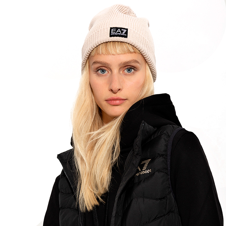 Caciula EA7 EMPORIO ARMANI BEANIE HAT S Bej photo 3