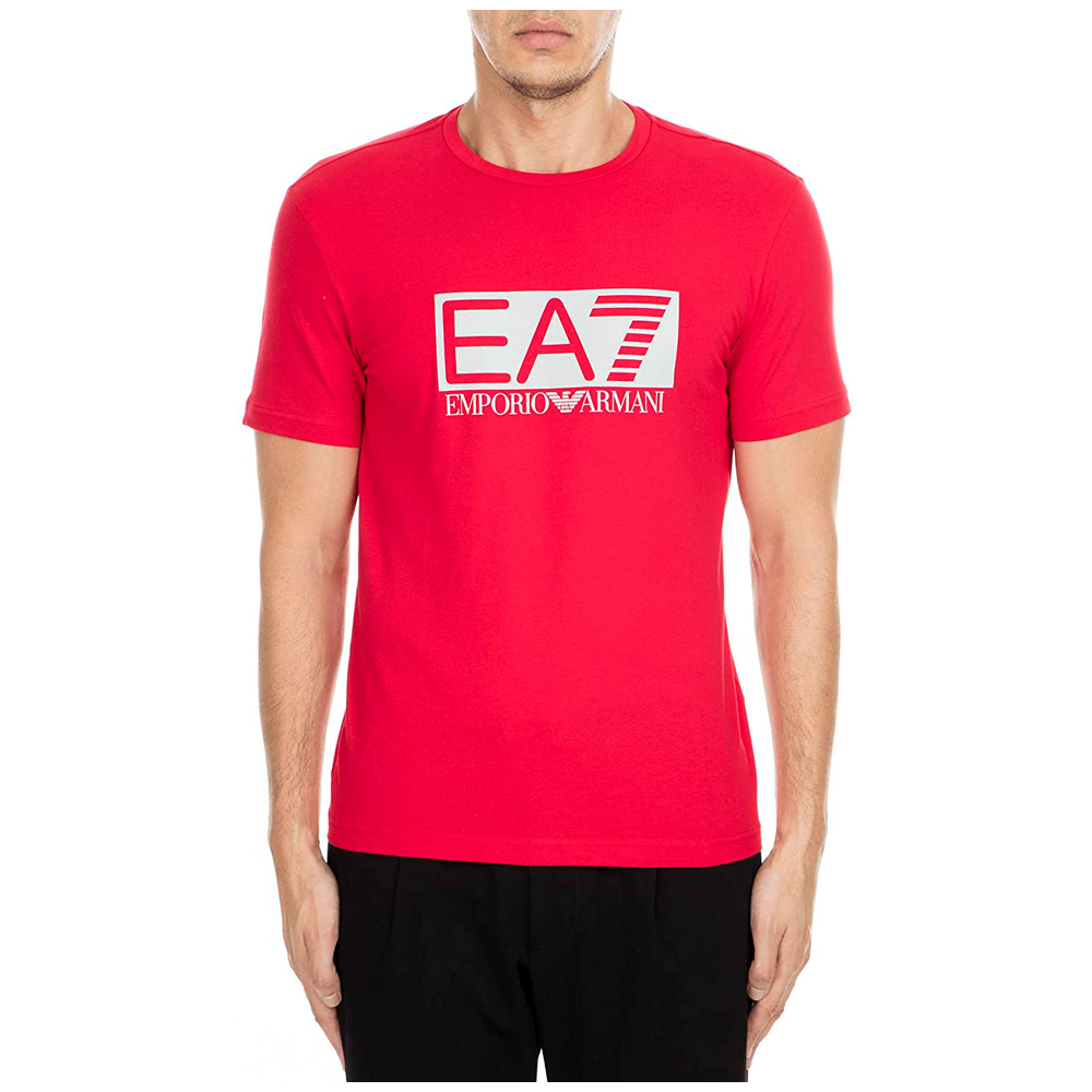 Tricou bărbătesc EA7 EMPORIO ARMANI T-SHIRT 3XL Roz-rosu photo 2