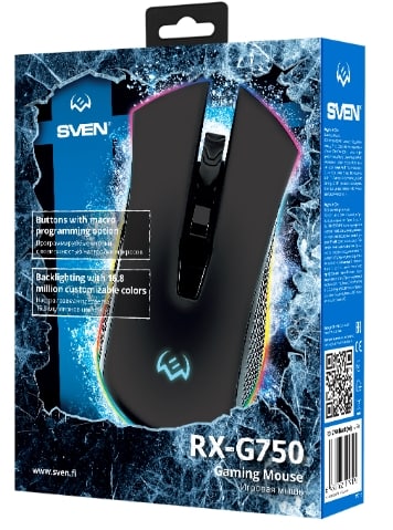 Проводная мышь Sven RXG750 Black / Оптическая / Black photo 5