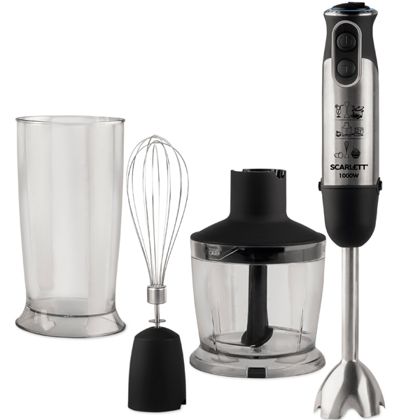 Blender Submersibil Scarlett SC-HB42F50 Alb / 5 viteze / 600 ml photo 1 Blender Submersibil Scarlett SC-HB42F50 Alb / 5 viteze / 600 ml photo 1